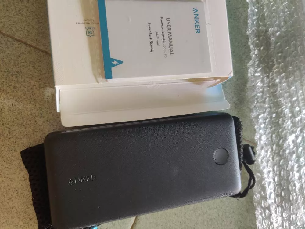Pin Sạc Dự Phòng Anker PowerCore Essential 20000mAh A1287 - USB-C, Sạc Nhanh, Tương Thích iPhone, Samsung, iPad - Tiện Lợi Mọi Nơi