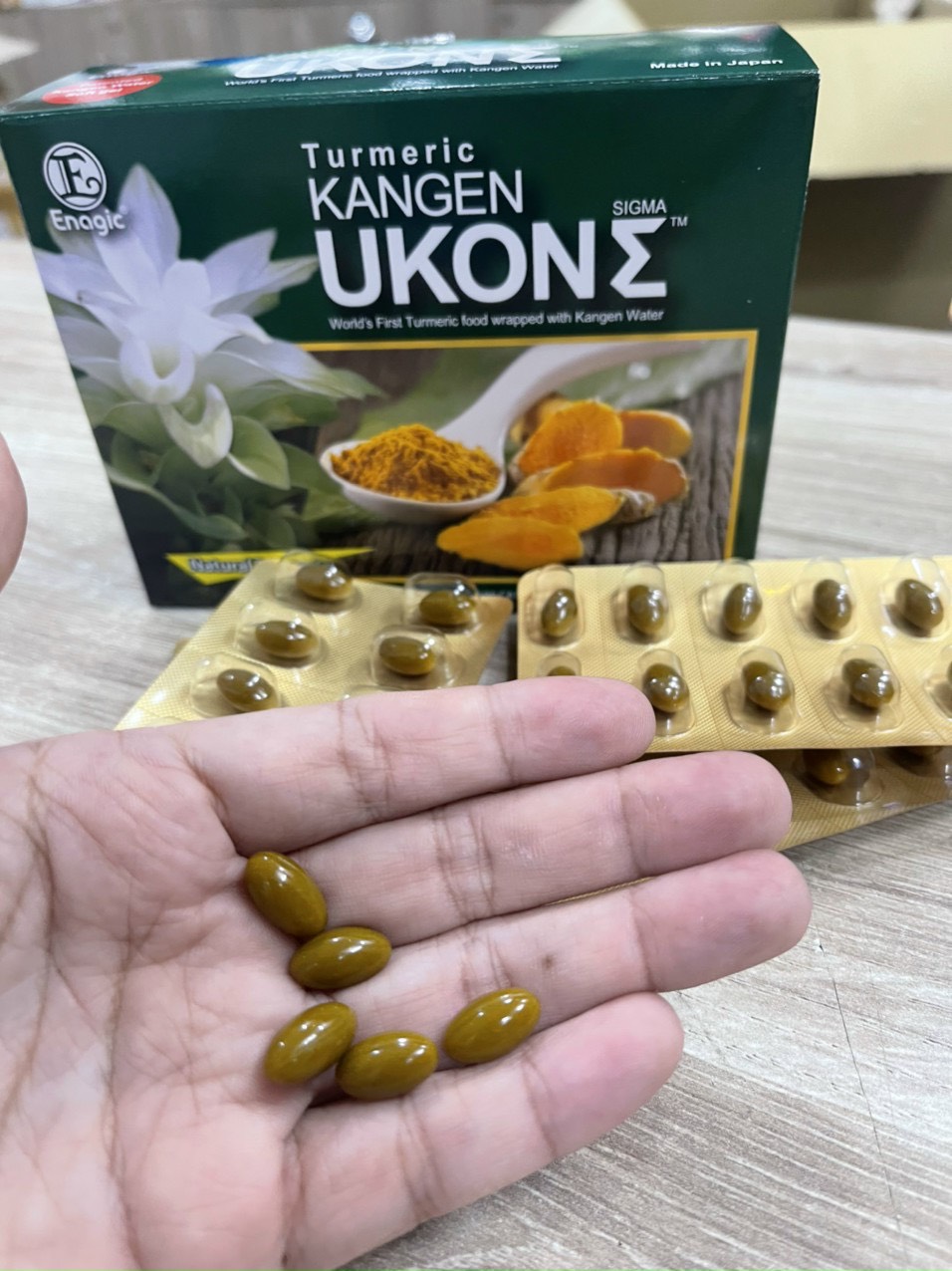 Viên uống tinh chất nghệ Kangen Ukon Nhật Bản - Hỗ trợ tiêu hóa và làm đẹp da, hộp 100 viên bổ sung dinh dưỡng tự nhiên chất lượng cao