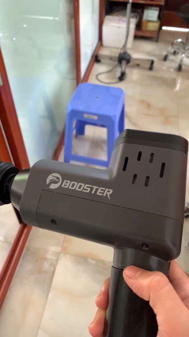 Máy Massage Toàn Thân Cầm Tay Booster T - Giảm Nhức Cơ Với 5 Tốc Độ & 6 Đầu Mát-Xa, Cải Thiện Lưu Thông Máu, Phục Hồi Nhanh Chóng
