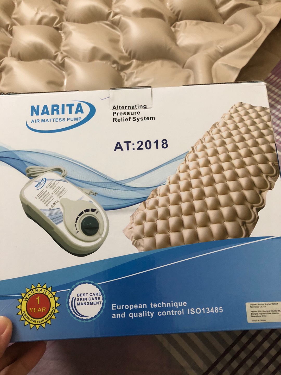 Đệm chống loét cao cấp Narita AT 2018 Nhật Bản - Giải pháp thoải mái cho người nằm lâu, tránh lở loét và đau nhức, chất liệu PVC cao cấp.