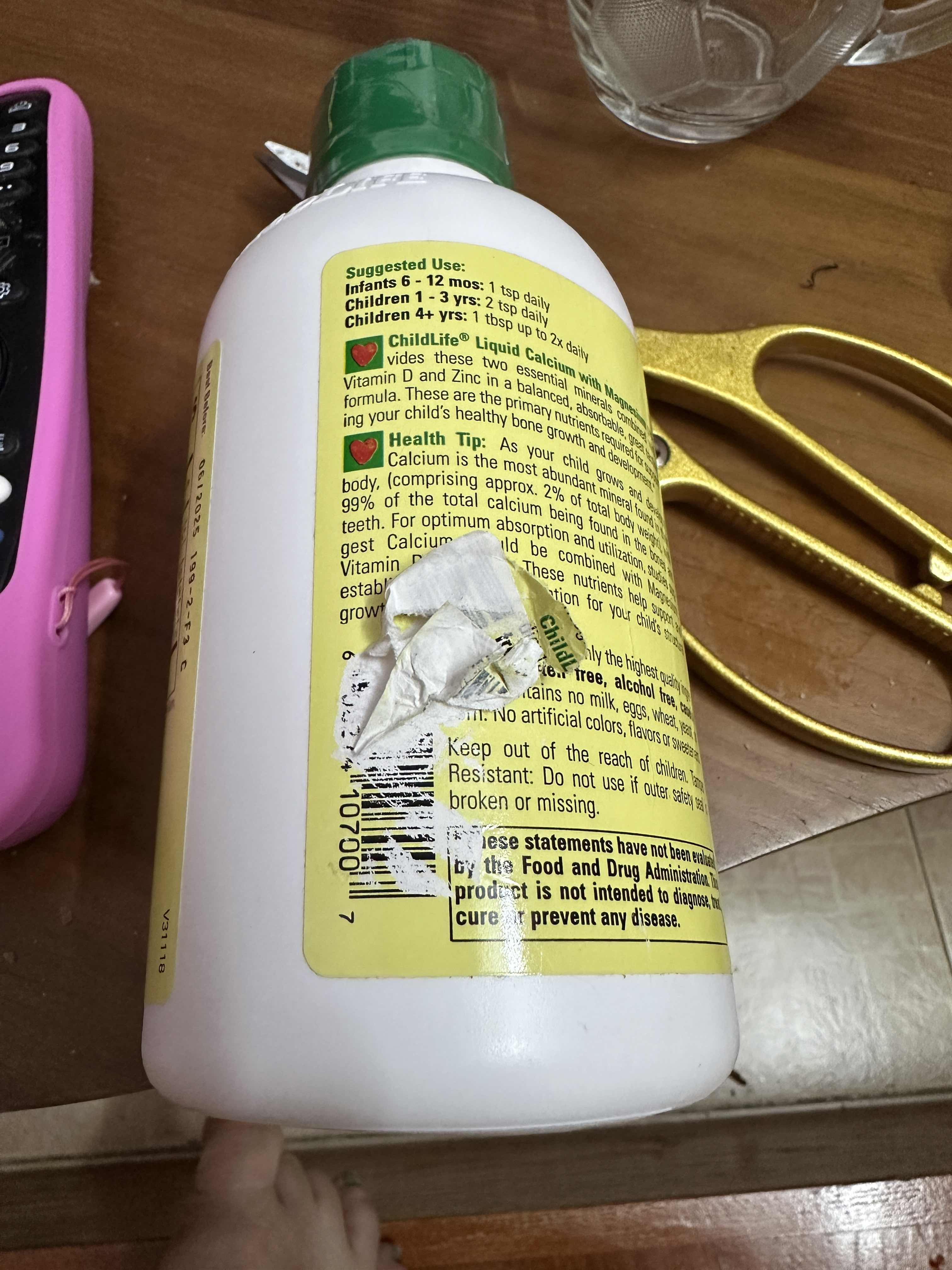 Siro Canxi cho Xương Tóc và Răng Trẻ từ 6 tháng tuổi phát triển, 473ml