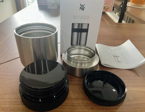 Hộp cơm giữ nhiệt 2 ngăn WMF MY2GO kèm thìa đũa & hộp đựng - Giữ nóng lạnh tối ưu, thiết kế nhỏ gọn cho văn phòng và dã ngoại