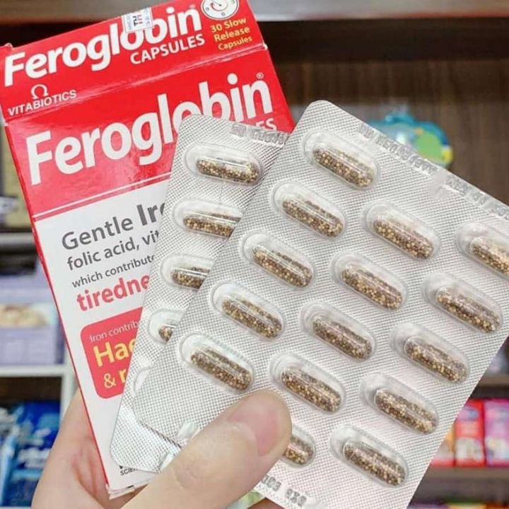 Viên Sắt Feroglobin B12 - Bổ Máu An Toàn, Tăng Cường Sức Khỏe và Khả Năng Hấp Thụ Dinh Dưỡng - Hộp 30 Viên