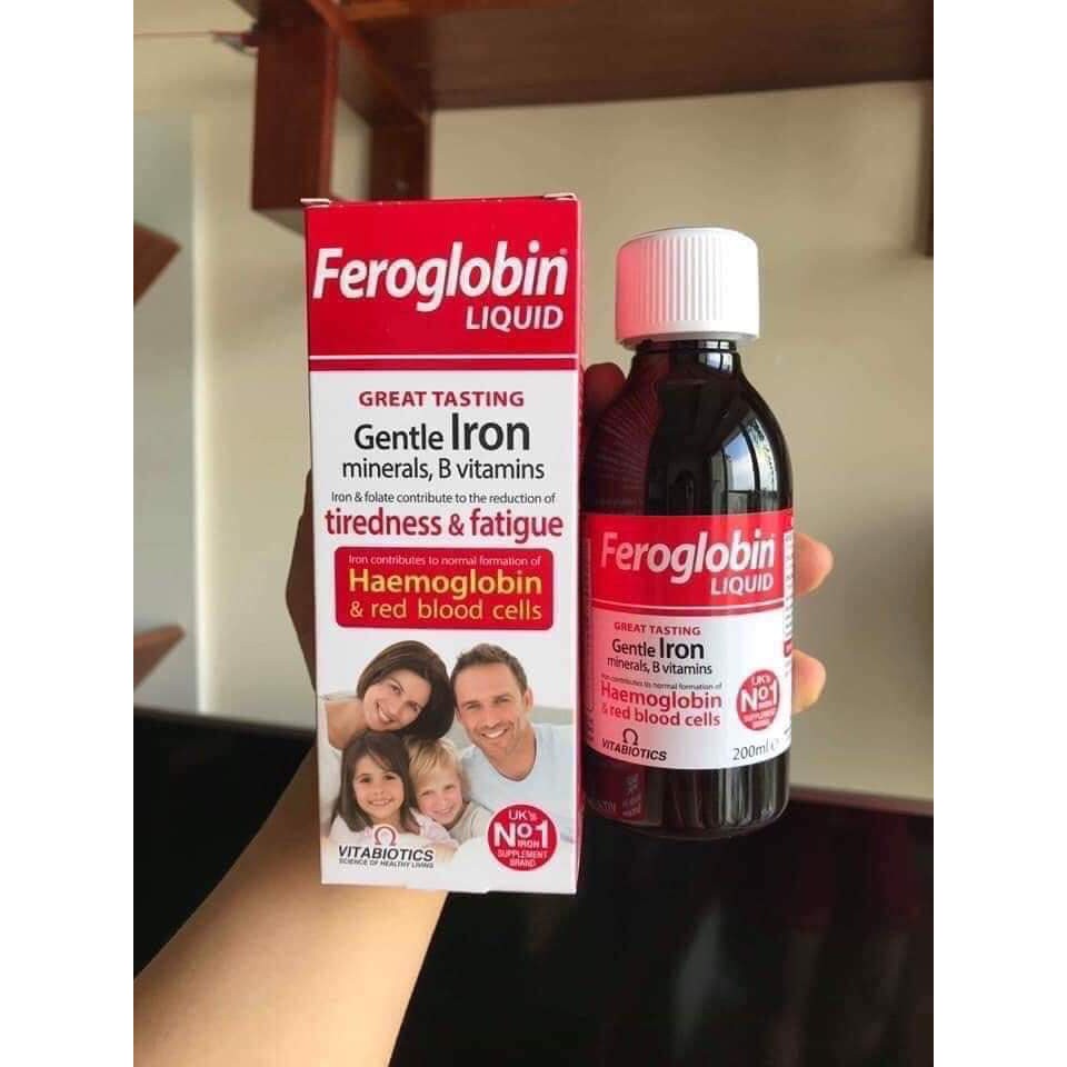 Siro Bổ Sung Sắt Feroglobin B12 Chính Hãng Anh - Hỗ Trợ Tăng Cường Sức Khỏe, Cải Thiện Mệt Mỏi Cho Trẻ Em và Người Lớn