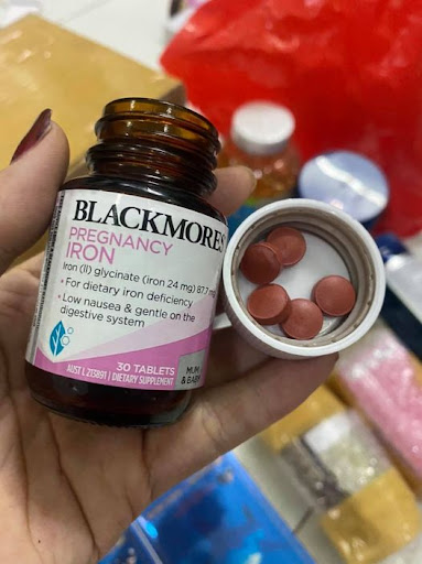 Viên Sắt Blackmores Pregnancy Iron 30 Viên - Bổ Sung Sắt Cho Bà Bầu, Không Gây Táo Bón, Hỗ Trợ Mẹ Và Thai Nhi Sức Khỏe Tốt Nhất