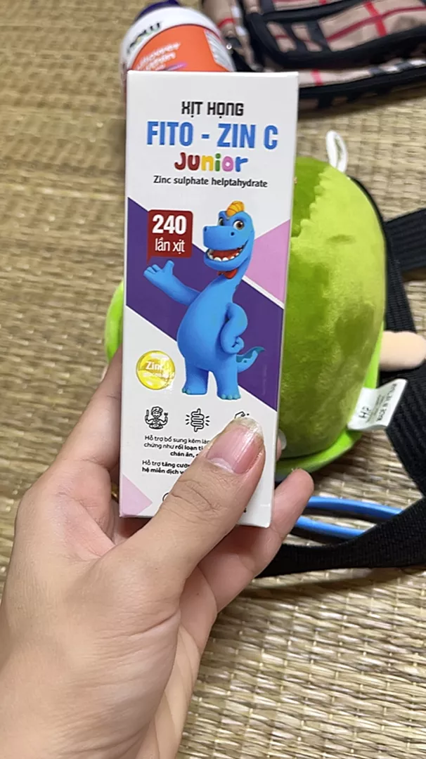 Xịt Họng Fito - Zinc Junior 20ml Hỗ Trợ Bổ Sung Kẽm Cho Trẻ - Cải Thiện Tình Trạng Lười Ăn, Khó Tiêu và Tăng Cường Đề Kháng