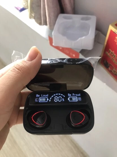 Tai Nghe Bluetooth TWS Vitog M10 - Màn Hình LED, Kết Nối Bluetooth 5.1, Thiết Kế Mini Điều Khiển Cảm Ứng, Âm Thanh 9D