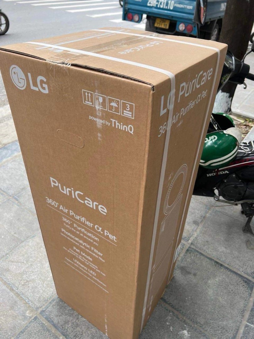 Máy lọc không khí LG PuriCare 360 Alpha PET 2 tầng AS10GDBY0 - Lọc bụi siêu mịn PM0.01, Diện tích 104m², Kết nối Wifi, Giá tốt