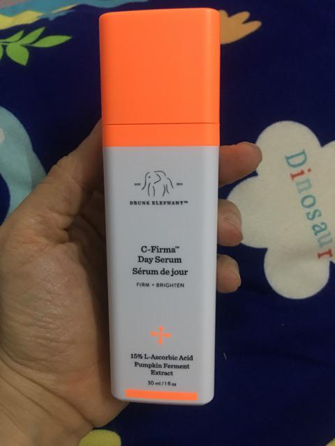 Serum Dưỡng Trắng Da Ban Ngày Drunk Elephant C-Firma 30ml - Vitamin C & Ferulic Acid, Giúp Làm Sáng Da, Cải Thiện Khuyết Điểm Tuổi Tác