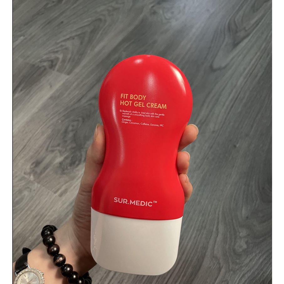 Thanh lăn giảm mỡ săn cơ Sur.Medic Fit Body Hot Gel Cream - Giúp đốt cháy mỡ thừa và cải thiện vòng eo hiệu quả 100ml