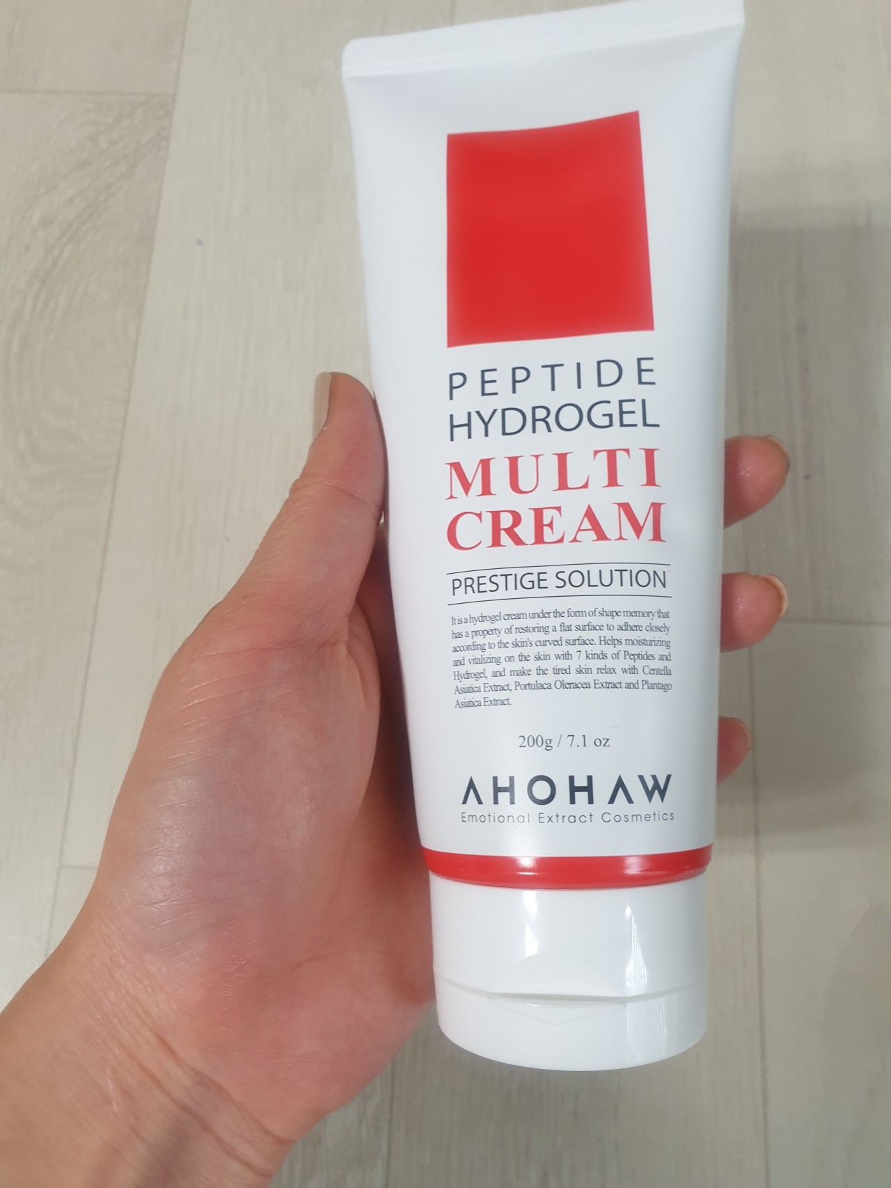 Kem Dưỡng Trắng Trẻ Hóa Ahohaw Peptide Hydrogel Multi Cream 200g - Dưỡng Ẩm, Căng Bóng, Chăm Sóc Da Đa Năng Hàn Quốc