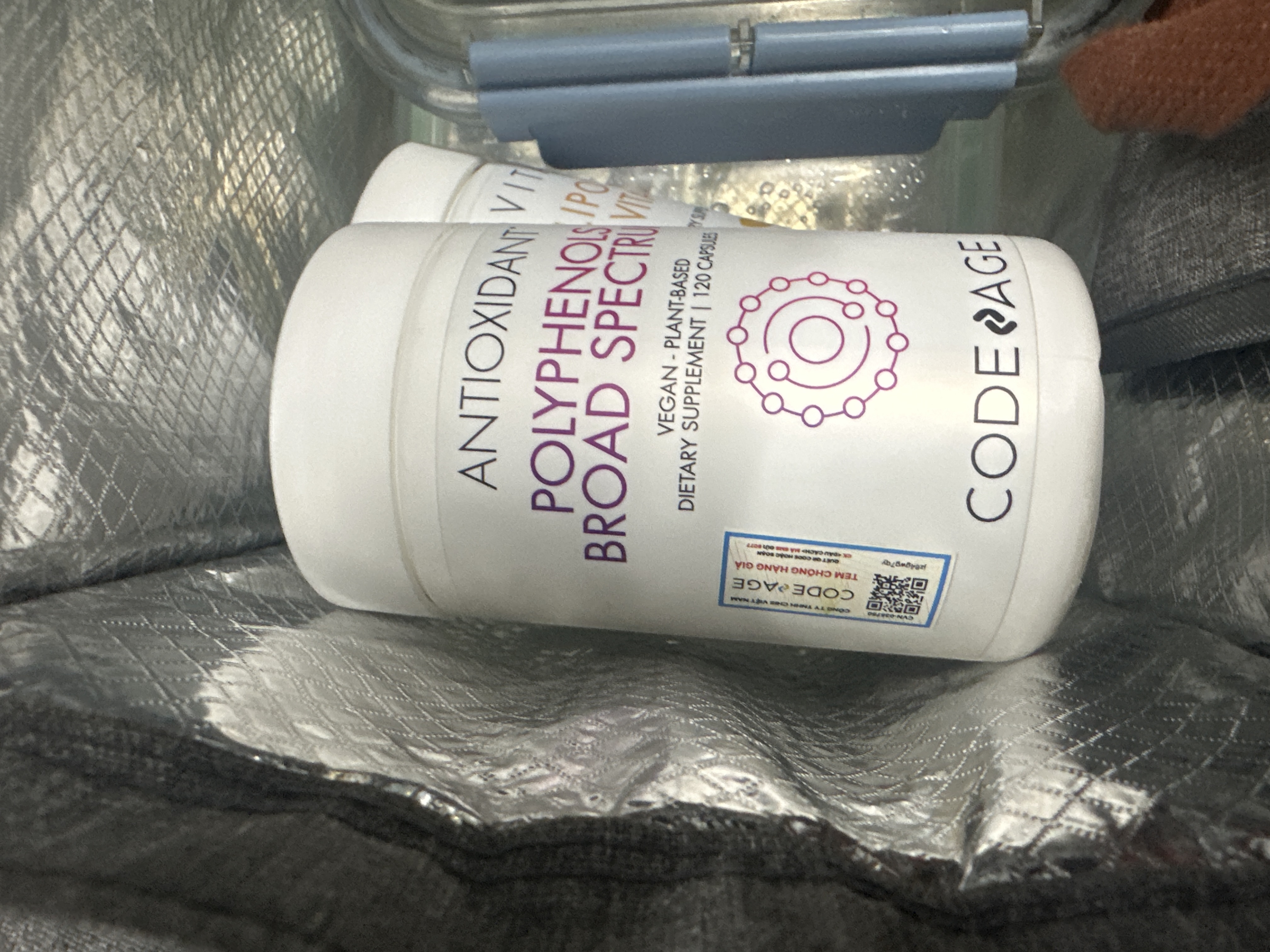 Viên Uống Chống Nắng Polyphenols Broad Spectrum Codeage - Giúp Bảo Vệ Da, Chống Oxy Hóa, Không GMO, Vegan, 120 Viên