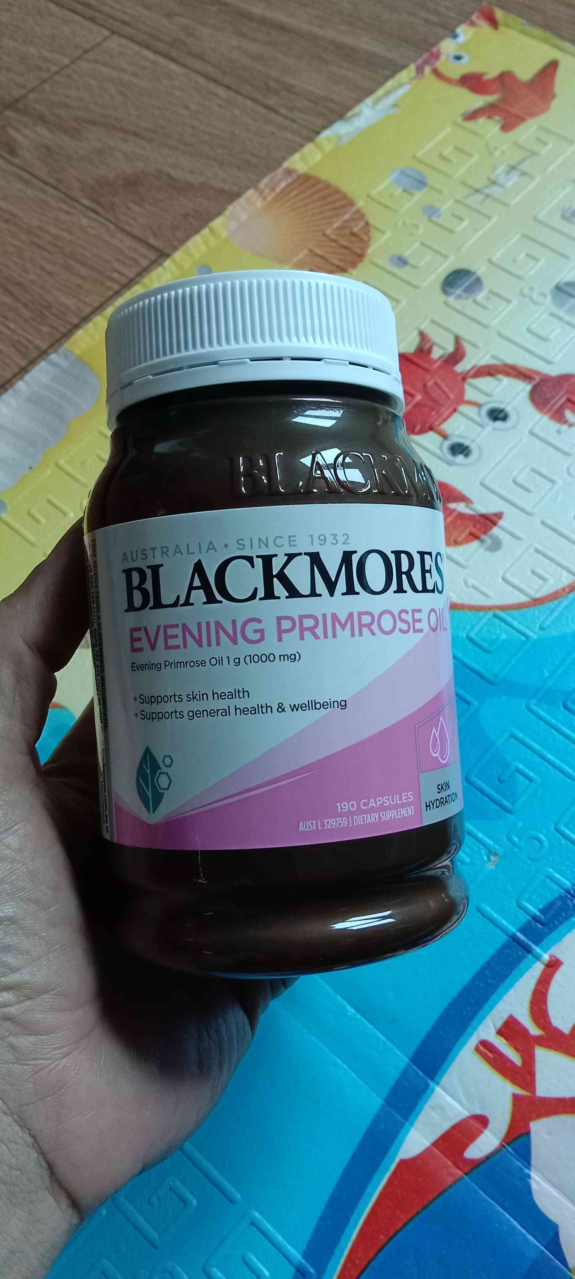 Tinh Dầu Hoa Anh Thảo Blackmores Evening Primrose Oil 190 Viên - Bổ Sung Omega-6, Hỗ Trợ Làm Đẹp Da, Tóc và Cân Bằng Nội Tiết Tố