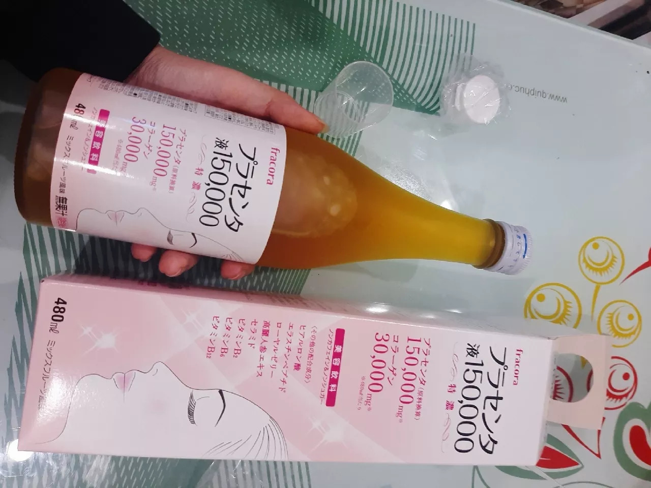 Nước uống đẹp da, bổ sức khỏe Nhật Bản Fracora Placenta 150.000mg