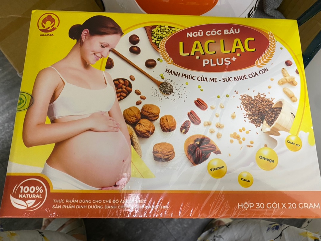 Ngũ Cốc Bầu Lạc Lạc Dr.Maya - Hỗ Trợ Sức Khỏe Mẹ Bầu & Phát Triển Toàn Diện Thai Nhi - Hộp 30 Gói Dinh Dưỡng Từ 20 Loại Hạt