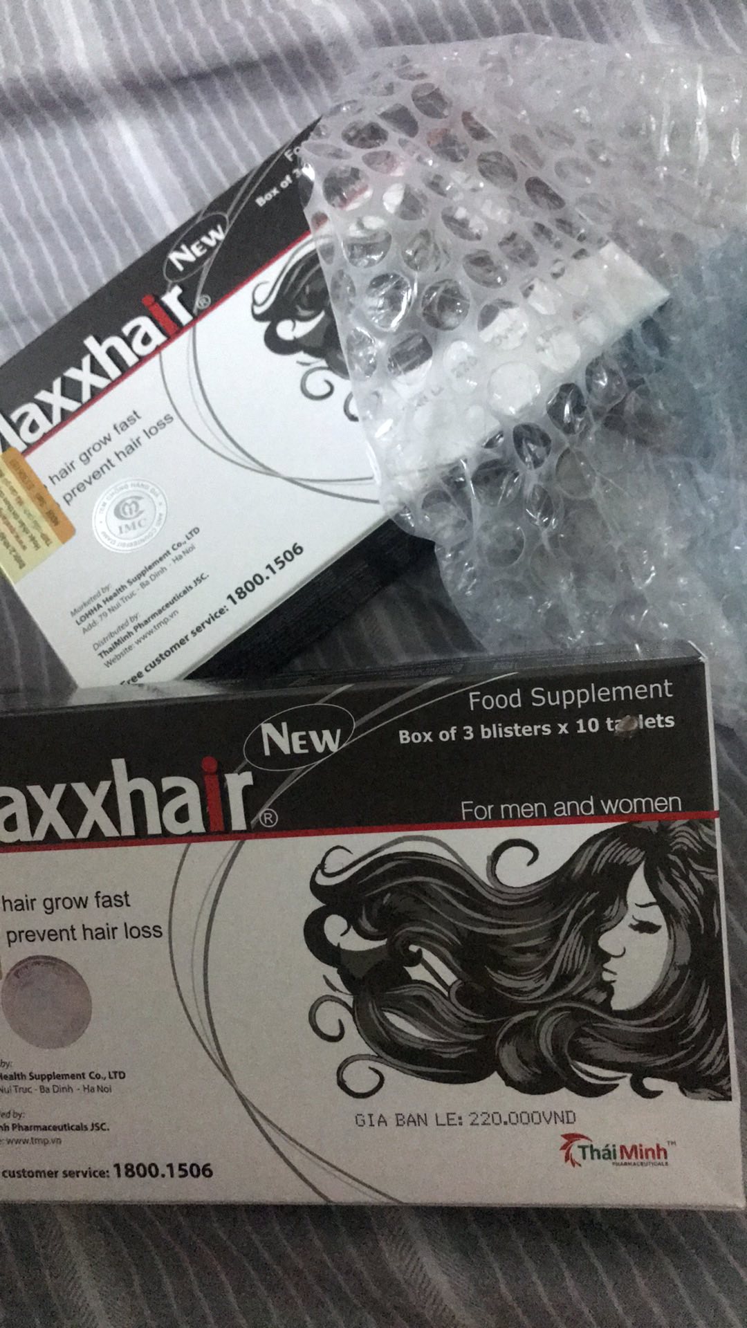 Viên uống Maxxhair hỗ trợ mọc tóc, giảm rụng tóc - Bổ sung vitamin, khoáng chất cho tóc chắc khỏe, bóng mượt