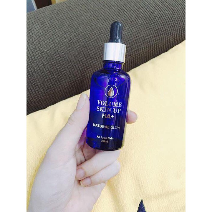 Serum HA Cấp Ẩm Genie Volume Skin Up HA+ Natural Glow - Tinh Chất Dưỡng Ẩm Giúp Da Căng Mịn Hàn Quốc, Phù Hợp Mọi Loại Da