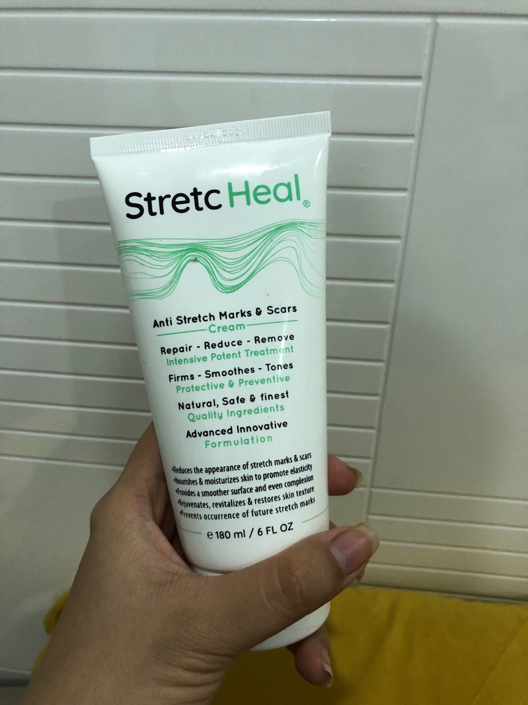 Kem Bôi Rạn Da Chuyên Dụng StretcHeal 180ml - Hỗ Trợ Làm Mờ Vết Rạn Da Trước Và Sau Sinh, Tăng Độ Đàn Hồi Da