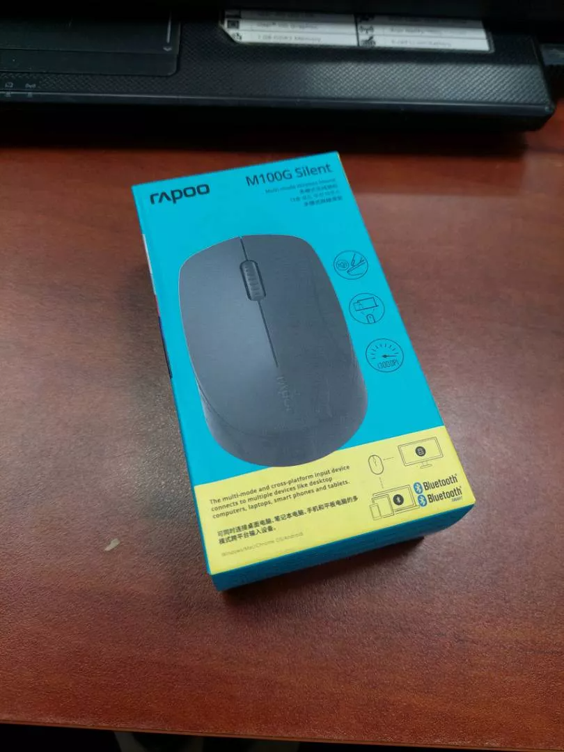 Chuột không dây RAPOO M100 Silent - Kết nối Bluetooth 3.0/4.0, Thiết kế chống ồn, Độ phân giải 1300 DPI - Phụ kiện máy tính tiện dụng