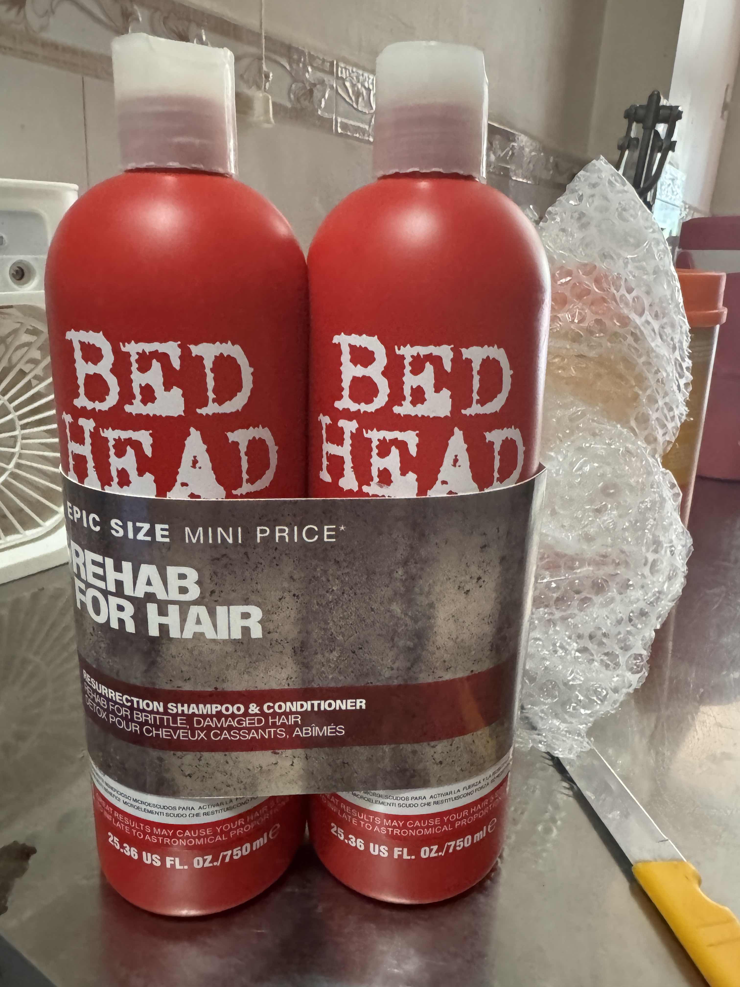 Dầu Gội Xả Tigi Bed Head Urban Antidotes Resurrection 750ml - Phục Hồi Tóc Hư Tổn, Giảm Tình Trạng Tóc Xỉn Màu, Mềm Mượt