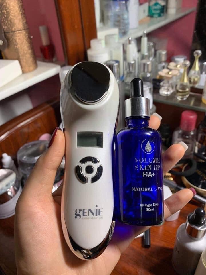 Serum HA Cấp Ẩm Genie Volume Skin Up HA+ Natural Glow - Tinh Chất Dưỡng Ẩm Giúp Da Căng Mịn Hàn Quốc, Phù Hợp Mọi Loại Da