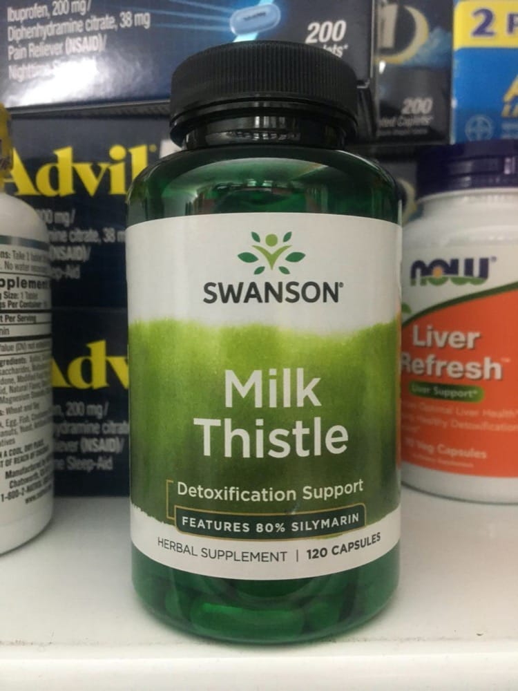 Viên uống Swanson Full Spectrum Milk Thistle 500mg - Hỗ trợ chức năng gan, chiết xuất tự nhiên từ cây kế sữa, 100 viên/hộp