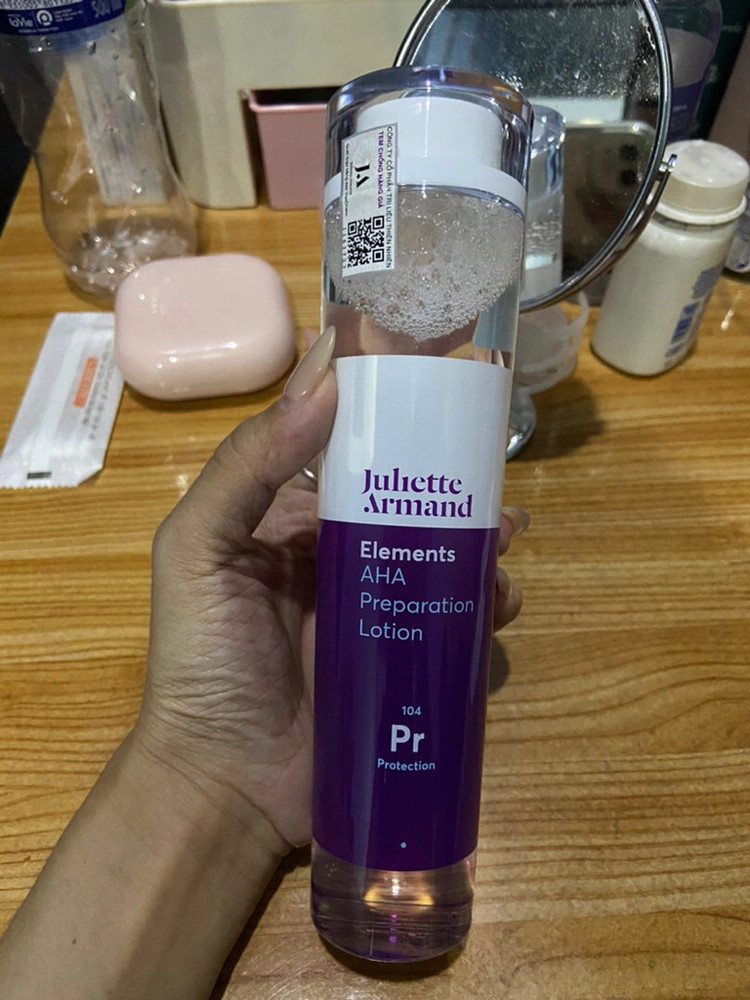 Nước Cân Bằng Làm Sáng Juliette Armand AHA Preparation Lotion - Toner Giúp Tái Sinh và Dưỡng Ẩm Da, Phù Hợp Mọi Loại Da