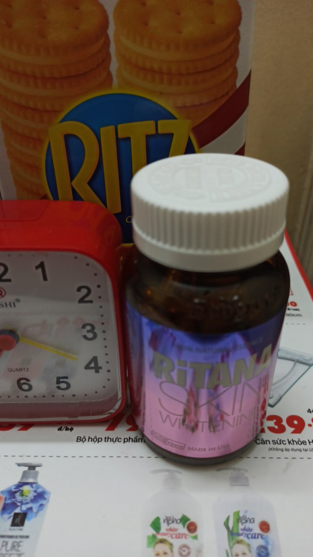 Viên uống hỗ trợ trắng da Ritana Skin Whitening - Sản phẩm công nghệ Mỹ, tinh chất tự nhiên giúp da trắng sáng, mờ sạm nám hiệu quả.
