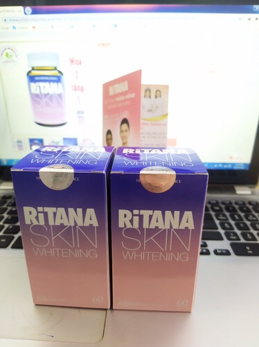 Viên uống hỗ trợ trắng da Ritana Skin Whitening - Sản phẩm công nghệ Mỹ, tinh chất tự nhiên giúp da trắng sáng, mờ sạm nám hiệu quả.