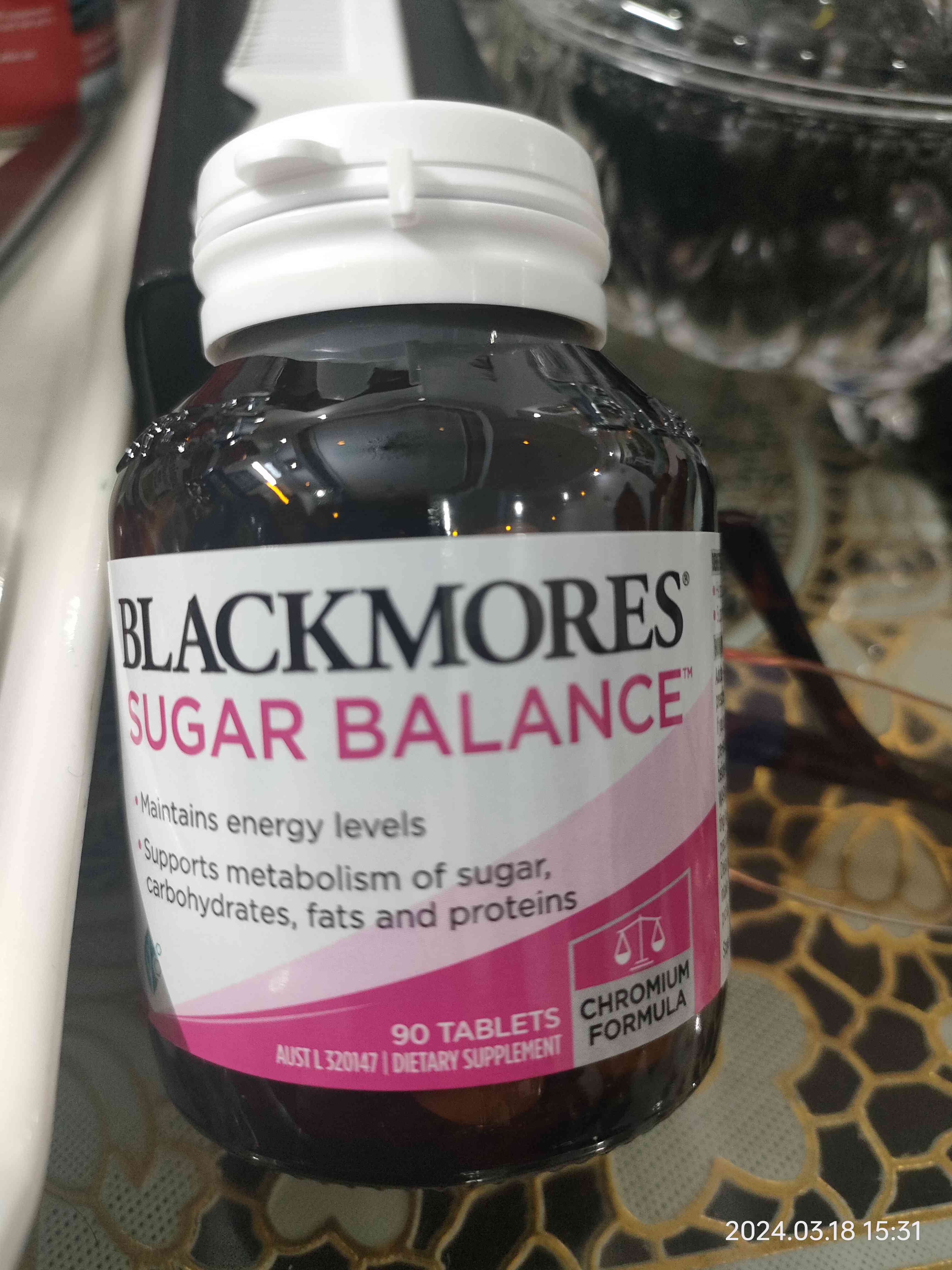 Viên uống Blackmores Sugar Balance 90 viên - Hỗ trợ cân bằng đường huyết, bổ sung Chromium, vitamin và khoáng chất thiết yếu
