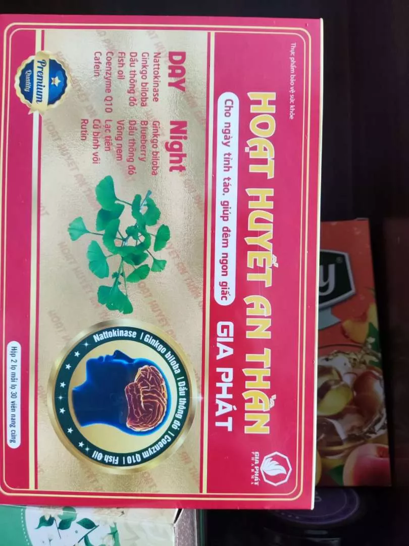 Viên uống hoạt huyết an thần Gia Phát - Hỗ trợ giấc ngủ ngon, giảm lo âu, tăng tuần hoàn máu não - 60 viên giúp thư giãn tinh thần