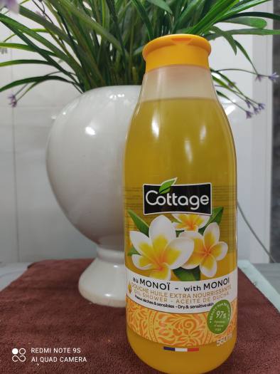 Sữa Tắm Dưỡng Ẩm Cottage Pháp 560ml - Hương Thơm Tự Nhiên, Giúp Làm Sạch Dịu Nhẹ và Cấp Ẩm Cho Da Mềm Mại
