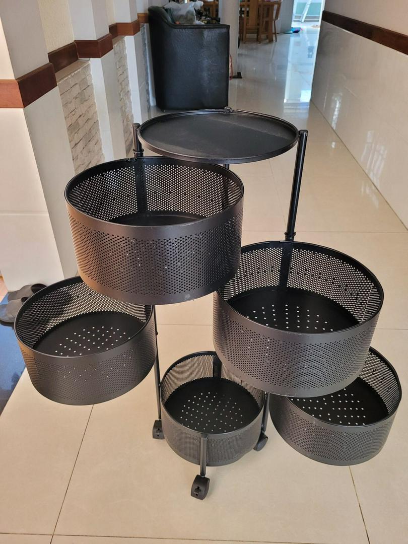 Kệ xoay đựng đồ đa năng nhiều tầng - Kệ trang trí tiện dụng, linh hoạt di chuyển, giữ gìn thực phẩm tươi lâu hơn