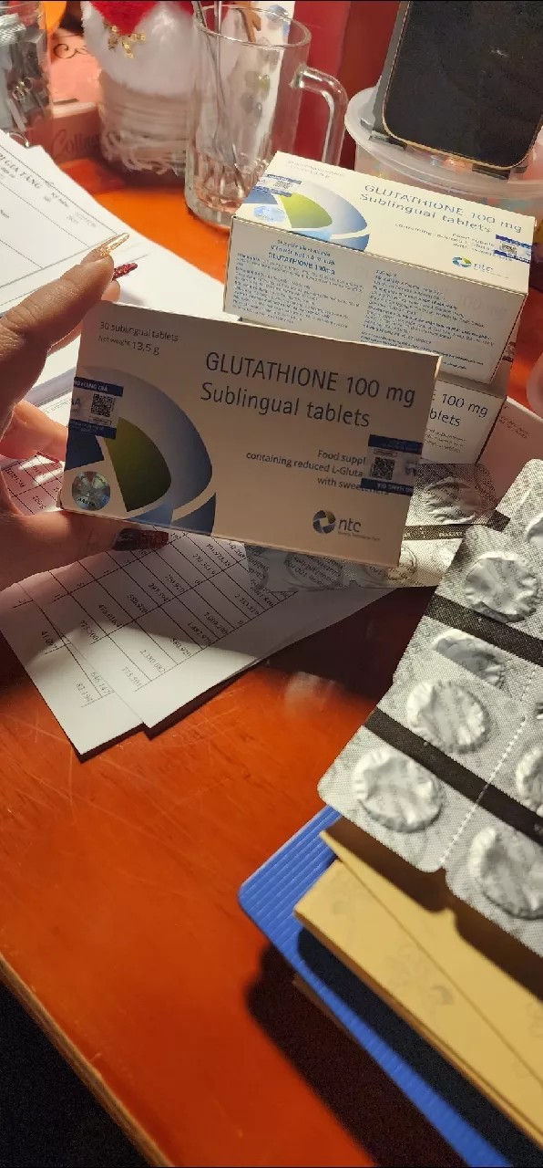 Viên Ngậm Trắng Da Glutathione 100mg - Tăng Cường Trắng Da, Chống Lão Hóa, Nhập Khẩu Từ Italy - Hỗ Trợ Sức Khỏe Toàn Diện