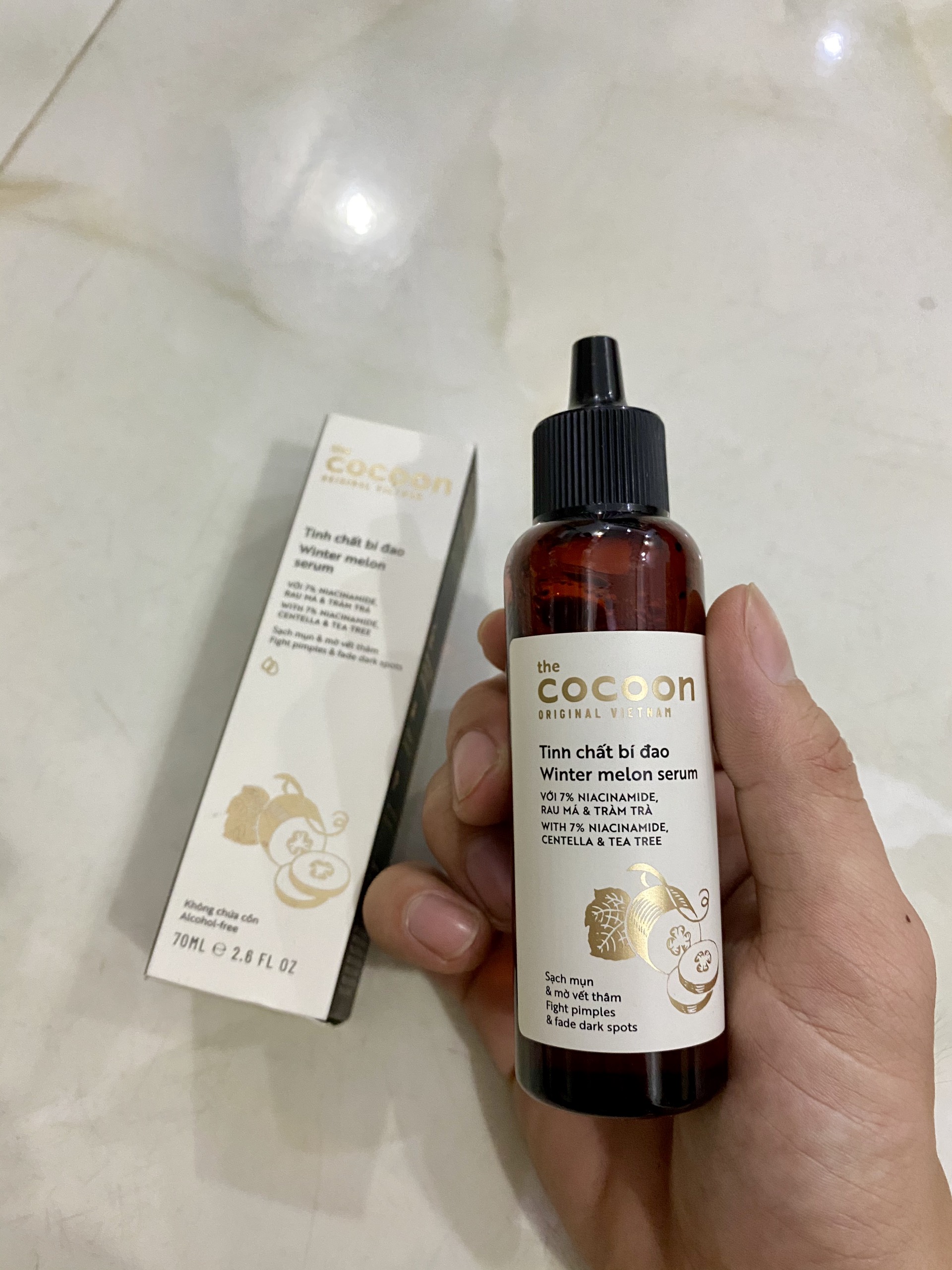 Tinh Chất Bí Đao Cocoon Winter Melon Serum 70ml - Giảm Mụn, Mờ Thâm, Duy Trì Độ Ẩm Cho Da Nhạy Cảm