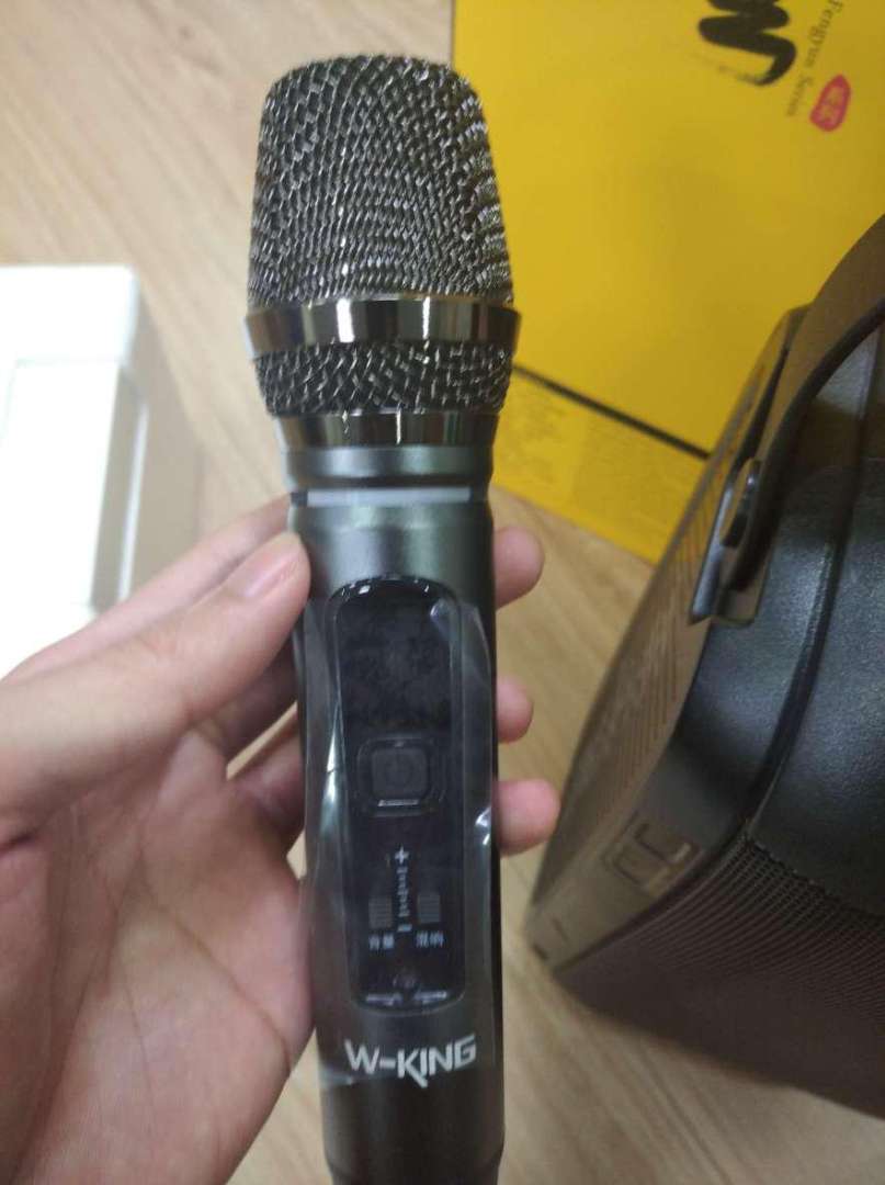 Loa karaoke bluetooth W-KING T9 với đèn LED RGB, kèm micro không dây - Âm thanh mạnh mẽ, thiết kế di động lý tưởng cho mọi bữa tiệc