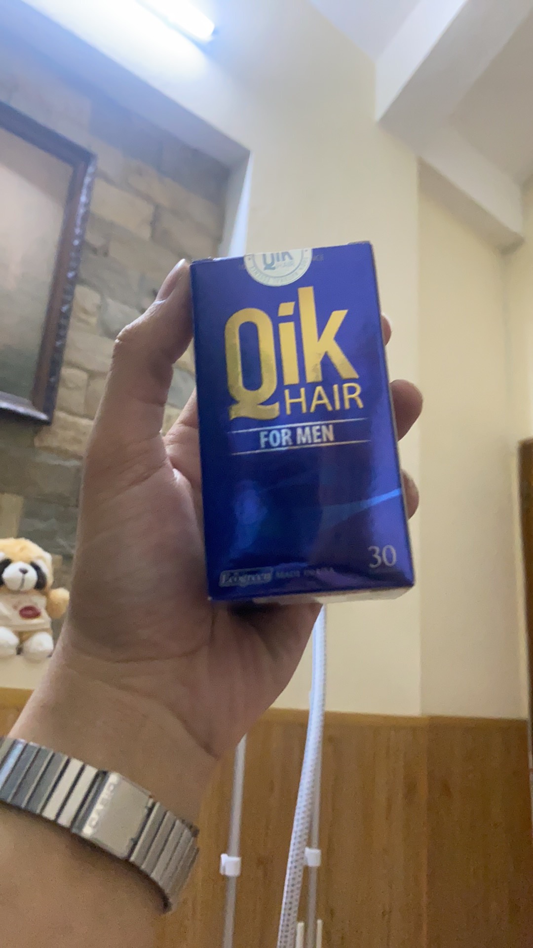 Viên uống Qik(For Men) hỗ trợ giảm rụng tóc hiệu quả - Sản phẩm tự nhiên cho nam giới, tóc dày khỏe và bóng mượt.