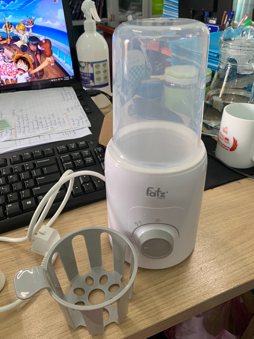 Máy hâm sữa và tiệt trùng Fatzbaby Mono 6 FB3001TN - 4 chức năng, tiết kiệm điện, thiết kế thông minh, phù hợp với mọi loại bình sữa.
