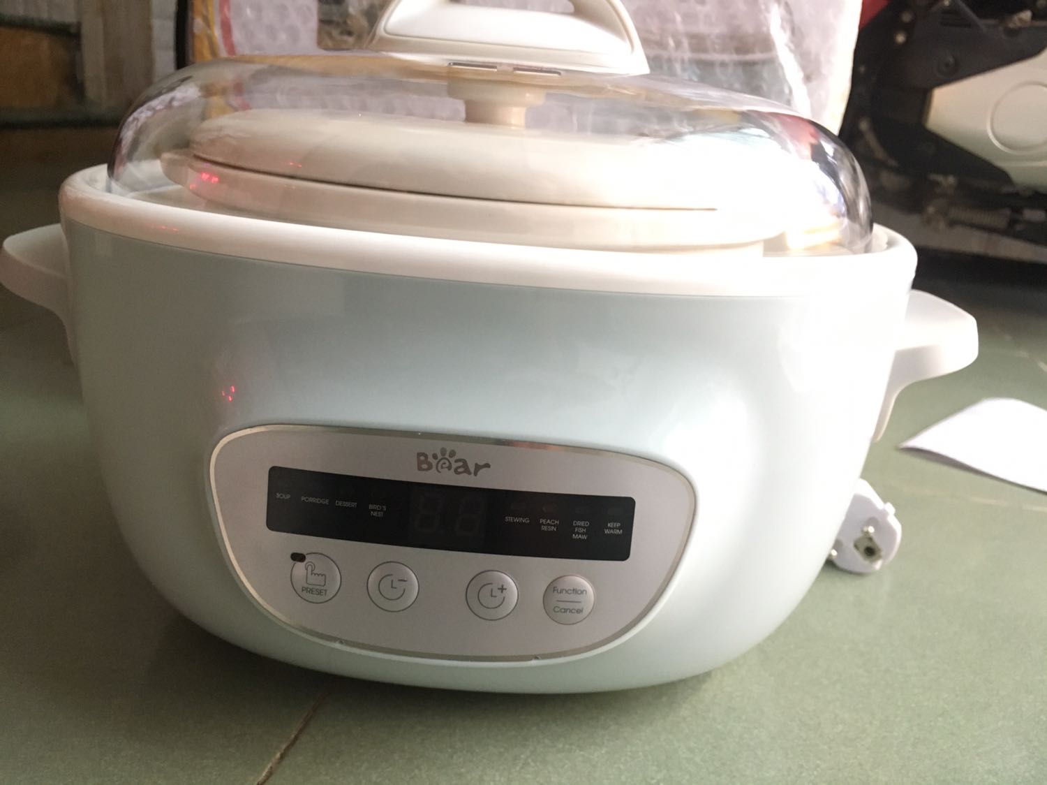 Nồi Nấu Chậm 2.5 Lít Đa Năng Bear SUBE003 - Thông Minh, Tiện Lợi Cho Bé và Gia Đình, 6 Chế Độ Nấu, Bảo Quản Dinh Dưỡng Tốt Nhất