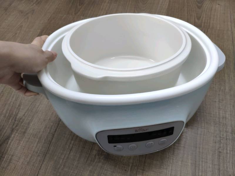 Nồi Nấu Chậm 2.5 Lít Đa Năng Bear SUBE003 - Thông Minh, Tiện Lợi Cho Bé và Gia Đình, 6 Chế Độ Nấu, Bảo Quản Dinh Dưỡng Tốt Nhất