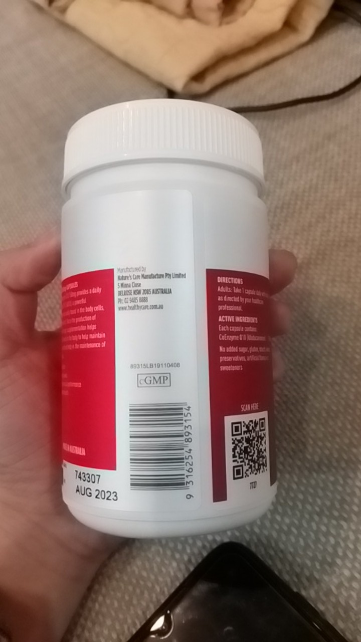 Viên uống Coenzyme Q10 150Mg Healthy Care - Tăng cường sức khỏe tim mạch, hỗ trợ năng lượng và sức khỏe cho người cao tuổi