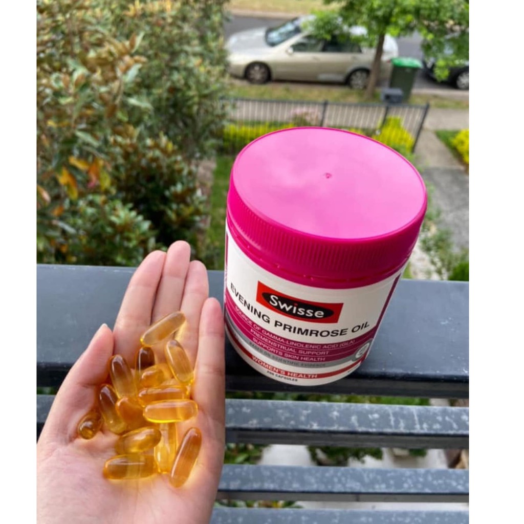 Tinh Dầu Hoa Anh Thảo Swisse Evening Primrose Oil 200 Viên - Giúp Làm Đẹp Da, Hỗ Trợ Nội Tiết Tố Nữ, Cải Thiện Tình Trạng Da, Tóc