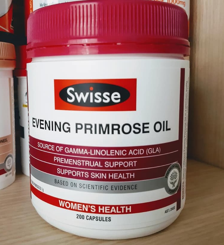 Tinh Dầu Hoa Anh Thảo Swisse Evening Primrose Oil 200 Viên - Giúp Làm Đẹp Da, Hỗ Trợ Nội Tiết Tố Nữ, Cải Thiện Tình Trạng Da, Tóc