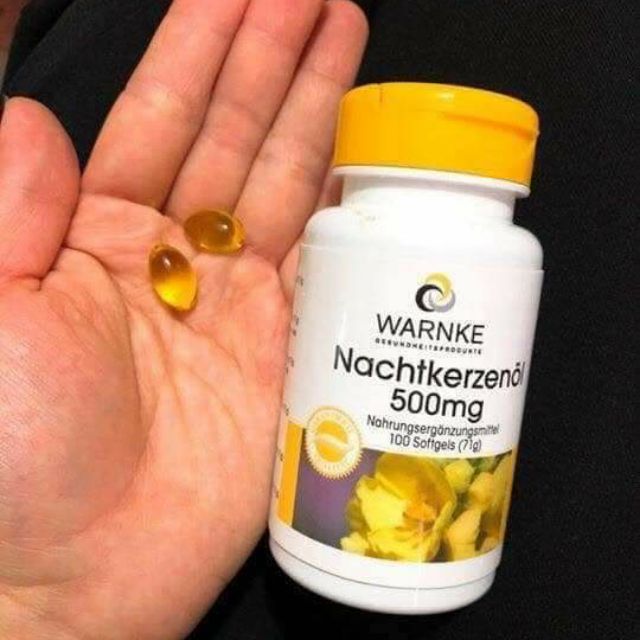 Viên uống tinh dầu hoa anh thảo Warnke Nachtkerzenol 500mg - Hỗ trợ làm đẹp da, cân bằng nội tiết, giảm nám da cho phụ nữ