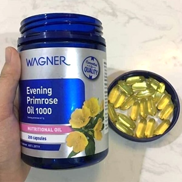 Tinh dầu hoa anh thảo Wagner Evening Primrose Oil 1000mg - Tăng cường sức khỏe nội tiết và làm đẹp cho nữ giới - Hỗ trợ da, tóc và sức khỏe tổng quát