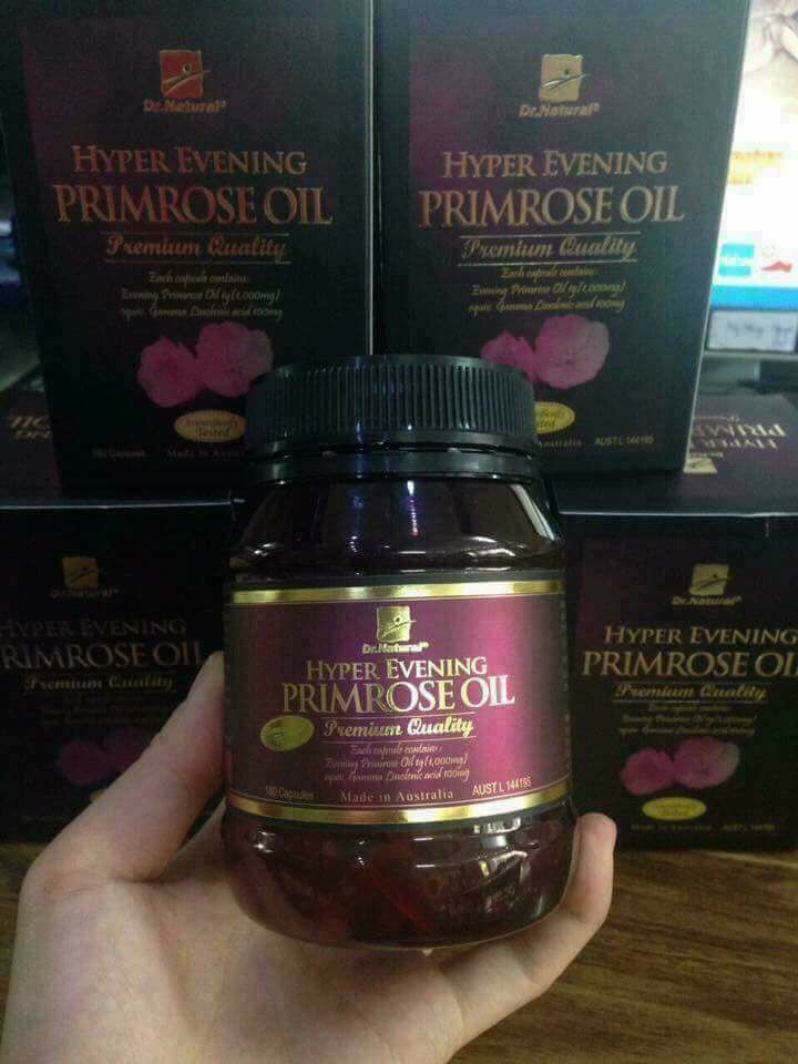 Viên uống Dr Natural Hyper Evening Primrose Oil của Úc - Hỗ trợ cân bằng nội tiết tố nữ, đẹp da, cải thiện tình trạng tiền mãn kinh 180 viên