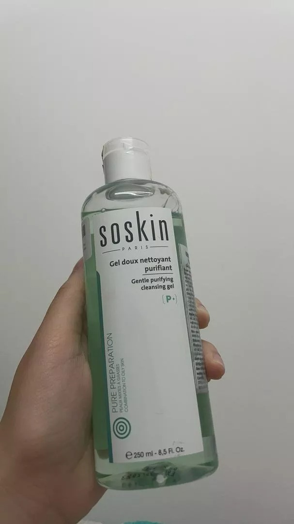 Gel Rửa Mặt Soskin Gentle Purifying Cleansing Gel 250ml - Làm Sạch Sâu, Giảm Dầu Nhờn, Ngăn Ngừa Mụn Cho Da Dầu, Da Mụn