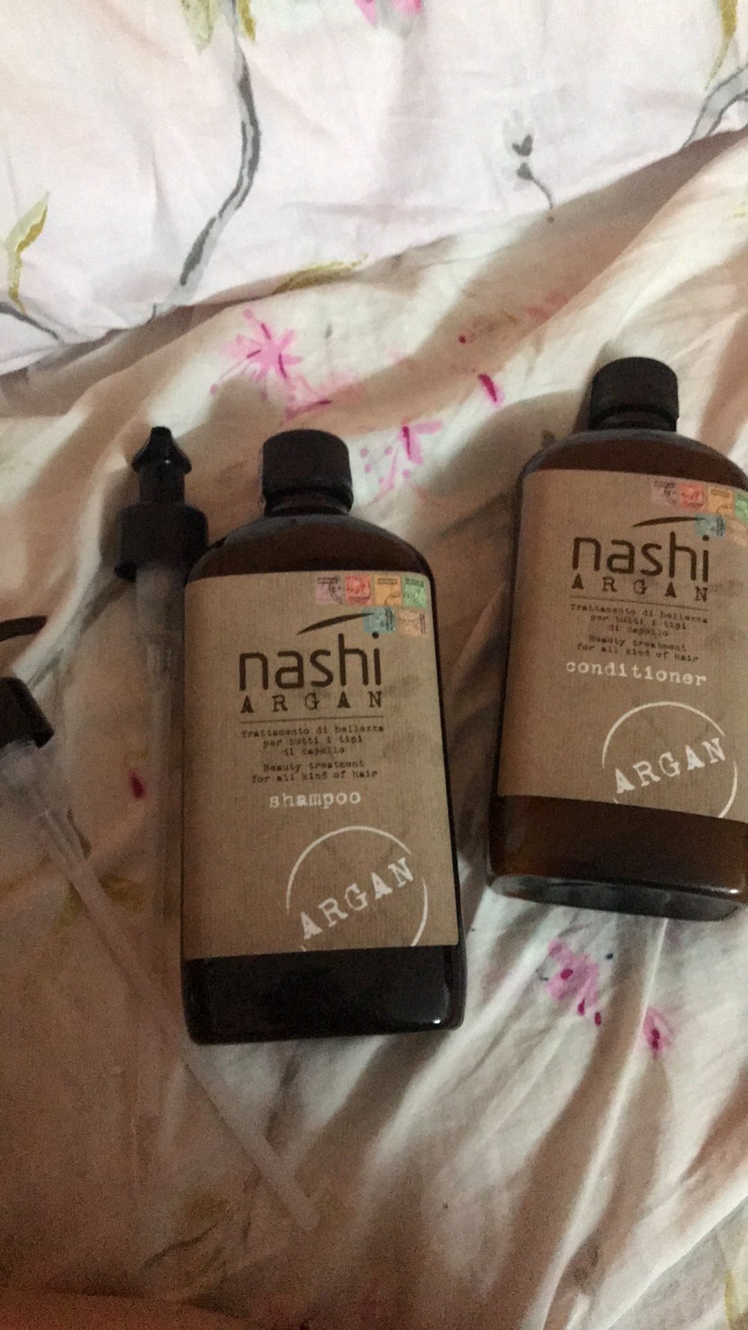 Combo Dầu Gội và Dầu Xả Nashi Argan Chính Hãng - Chăm Sóc Tóc Mềm Mượt, Phục Hồi Tóc Hư Tổn Từ Ý