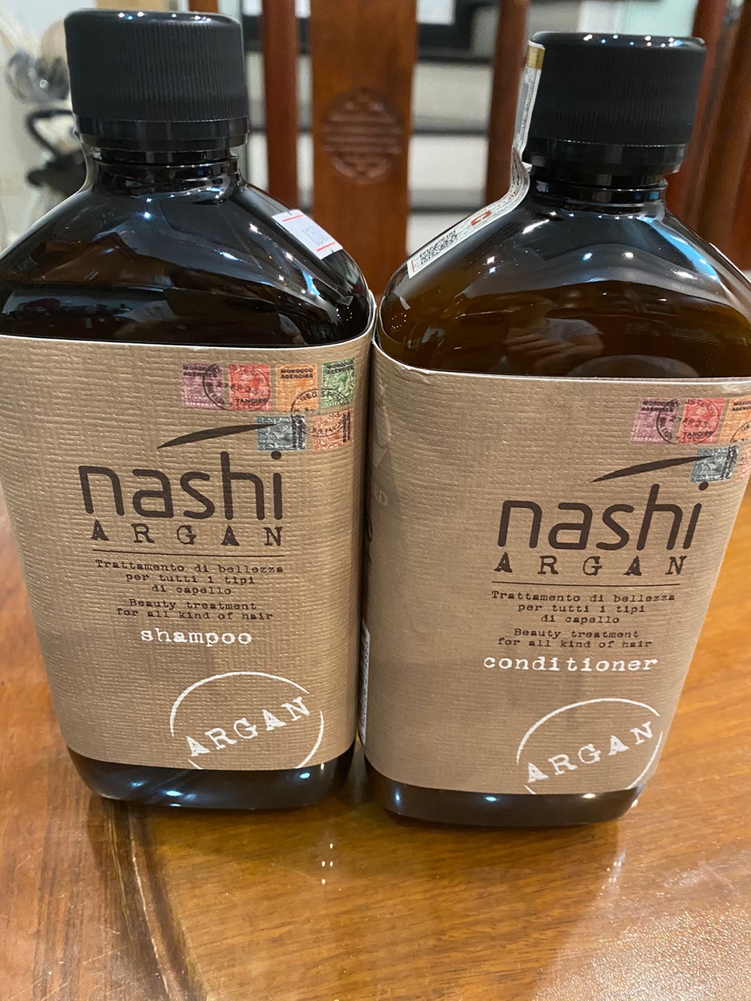 Combo Dầu Gội và Dầu Xả Nashi Argan Chính Hãng - Chăm Sóc Tóc Mềm Mượt, Phục Hồi Tóc Hư Tổn Từ Ý