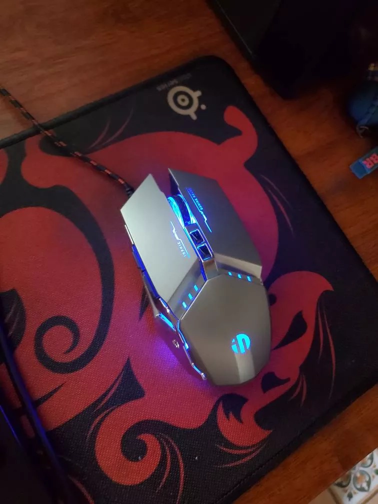 Chuột Chơi Game Có Dây Inphic PW2 với Đèn Nền RGB - Thiết Kế Công Thái Học và Cảm Biến Tiên Tiến, Chất Lượng Cao